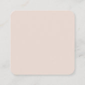 Stijlvolle retro pach roze QR code RSVP respons Informatiekaartje (Achterkant)