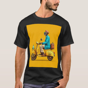 Stijlvolle Retro scooter rijden T-shirt
