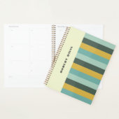 Stijlvolle retro  vibe horizontale strepen planner (Display)