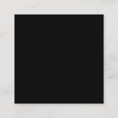 Stijlvolle retro zwart-wit Honeymoon code QR Informatiekaartje (Achterkant)