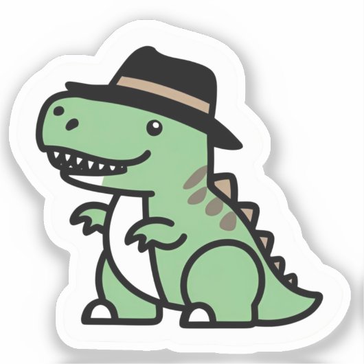 Stijlvolle Rex Sticker (Voorkant)