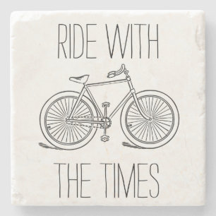 Stijlvolle Ride met Times Bicycle Stenen Onderzetter