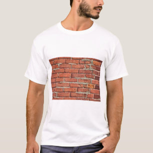 Stijlvolle Rode Brick Urban Wall T-shirt