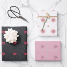 Stijlvolle rode en roze hartpatronen Love thema