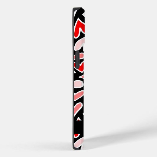 Stijlvolle rode harten Valentijnsdag gepersonalise Case-Mate iPhone Case (Achterkant / Rechts)