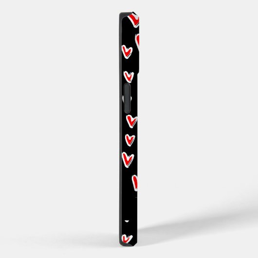 Stijlvolle rode harten Valentijnsdag gepersonalise Case-Mate iPhone Case (Achterkant / Rechts)