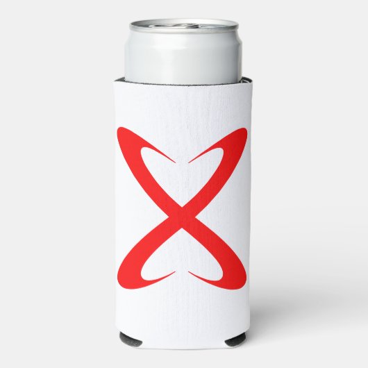 Stijlvolle rode letter X monogram (Seltzer Achterkant)