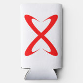 Stijlvolle rode letter X monogram (Achterkant)