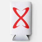 Stijlvolle rode letter X monogram (Voorkant)