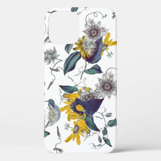 Stijlvolle Romantische  Passion Flowers Case-Mate iPhone Case (Achterkant)