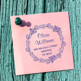 Stijlvolle Ronde Retouradres Vooraf Geïnkte Stempe Zelfinktende Stempel