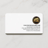 Stijlvolle Rooftop Handyman Tools Building Visitekaartje (Achterkant)