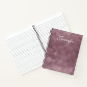 Stijlvolle Roos Gold Colour Trendy Sjabloon Modern Notitieboek (Binnen)