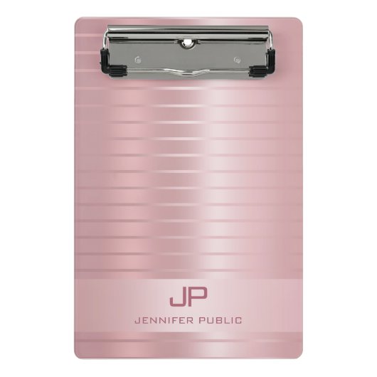 Stijlvolle Roos Gold-Sjabloon - Modern Mini Klembord (Voorkant)