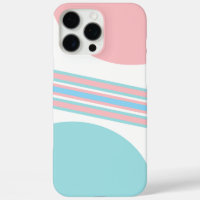 Stijlvolle roze & blauwe abstracte geometrische st