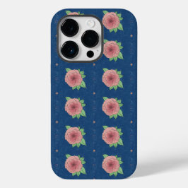 Stijlvolle  Roze Blauwe Bloemen iPhone / iPad case