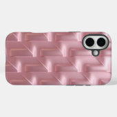 Stijlvolle Roze Geometrische Patroon iPhone Case (Achterkant (horizontaal))