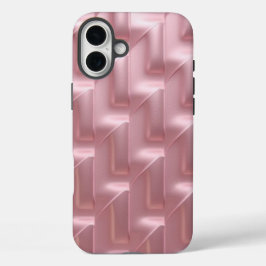 Stijlvolle Roze Geometrische Patroon iPhone Case