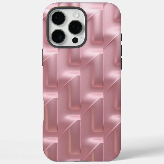Stijlvolle Roze Geometrische Patroon iPhone Case (Achterkant)