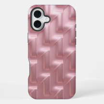 Stijlvolle Roze Geometrische Patroon iPhone Case