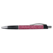 Stijlvolle roze glitter pen (Bovenkant)