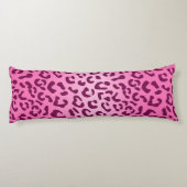 Stijlvolle roze luipaard afdrukken lichaamskussen (Achterkant)