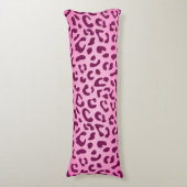 Stijlvolle roze luipaard afdrukken lichaamskussen (Voorkant Verticaal)