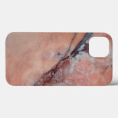 Stijlvolle roze marmer met zwakke plek Case-Mate iPhone case (Achterkant (horizontaal))