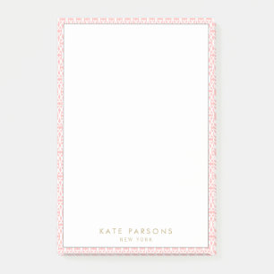 Stijlvolle roze patroon notities post-it® notes