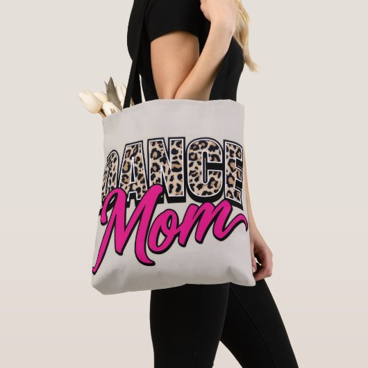 Stijlvolle roze script dierprint carryall tas (Dichtbij)