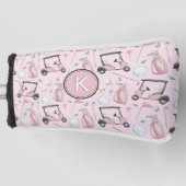 Stijlvolle Roze Vrouwelijke Golf Ontwerp Custom Mo Golfheadcover (Voorkant)
