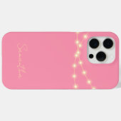 Stijlvolle Schattigee roze moderne monogram Case-Mate iPhone Case (Achterkant (horizontaal))
