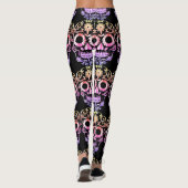 Stijlvolle schedel leggings (Achterkant)