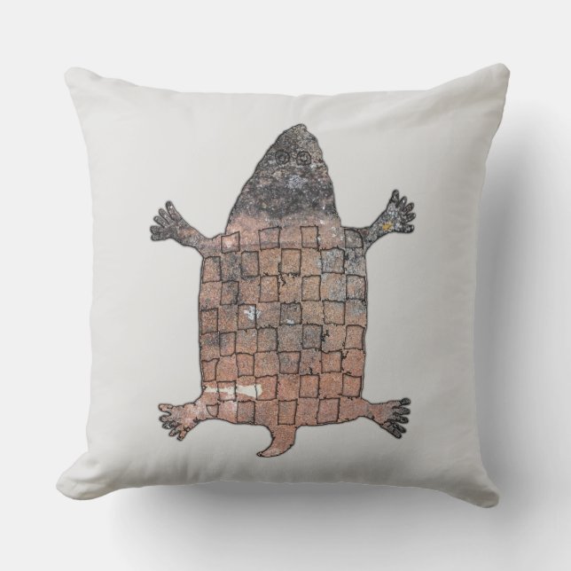 Stijlvolle schildpad - Mimbres Pottery Design Kussen (Voorkant)