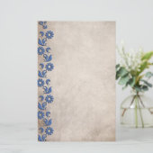 Stijlvolle schrijfkunst briefpapier (Staand voorkant)