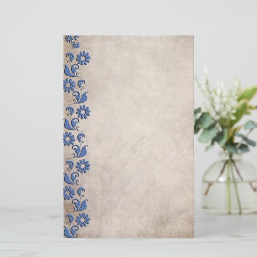 Stijlvolle schrijfkunst briefpapier (Staand voorkant)