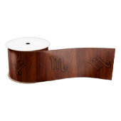 Stijlvolle Scorpio Zodiac Symbol in Mahogany Lint (Spoel)