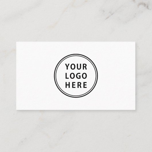 Stijlvolle Script Logo QR Code Professional Visitekaartje (Achterkant)