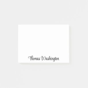 Stijlvolle Script Monogramed Post-it® Notes