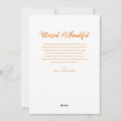 Stijlvolle script Thanksgiving fotocollage Feestdagenkaart (Achterkant)