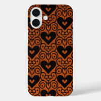 Stijlvolle Scroll en Black Hearts op koper