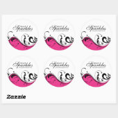 Stijlvolle Scroll Packaging Stickers (Vel)