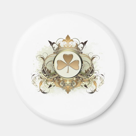 Stijlvolle Shamrock Magneet (Voorkant)