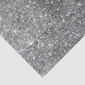 Stijlvolle Silver Glitter Glitz Foto Tissuepapier (Detail)