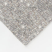 Stijlvolle Silver Sequins, Bow & Ribbon Fleece Deken (Hoek)