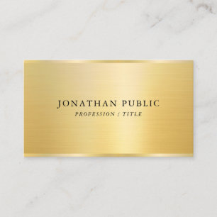 Stijlvolle Sjabloon Gold Look Professional Gloss Visitekaartje