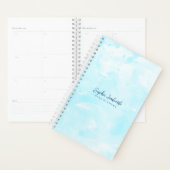 Stijlvolle Sky Blue Waterverf Wash Planner (Display)