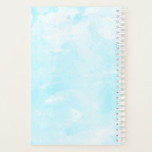 Stijlvolle Sky Blue Waterverf Wash Planner (Achterkant)