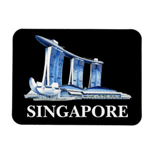 Stijlvolle skyline reizen in Singapore Magneet