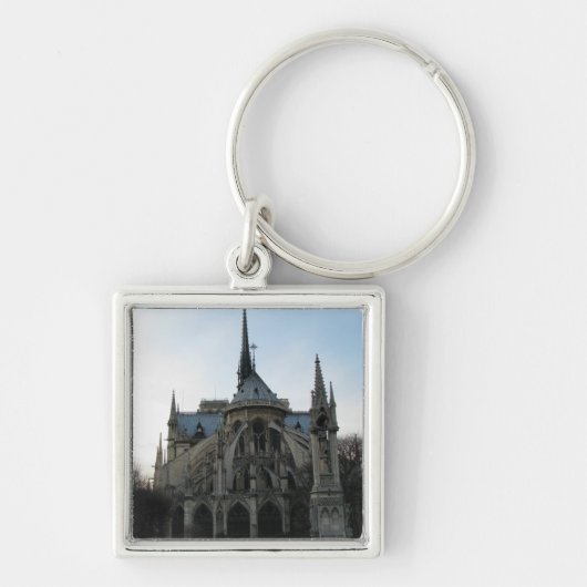 Stijlvolle Sleutelhanger met Notre Dame de Paris (Voorkant)